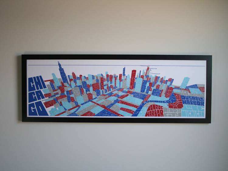 Joe Mills Chicago skyline prints