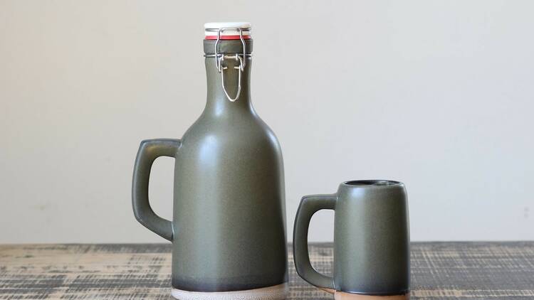 Grayling Ceramics growler 