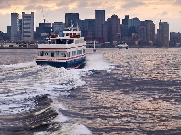 sunset cruise in boston