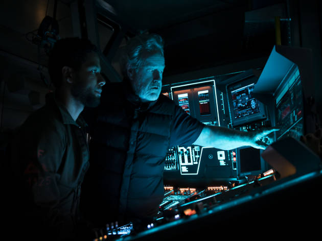 Alien Covenant Foto del director Ridley Scott en la filmación de Alien Covenant
