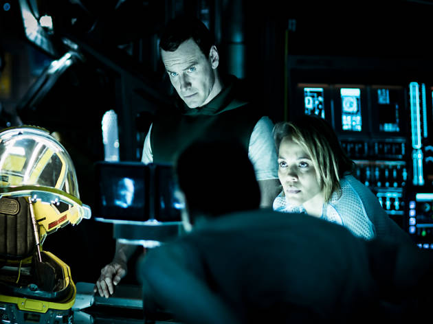 Alien Covenant fotograma de los actores Michael Fassbender y Katherine Waterson