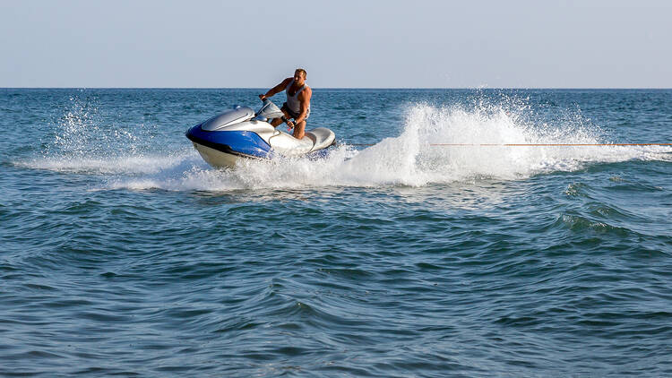 Jet skiing