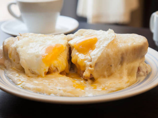 Croque madame de Fábrica de Café Croque madame de Fábrica de Café en la CDMX