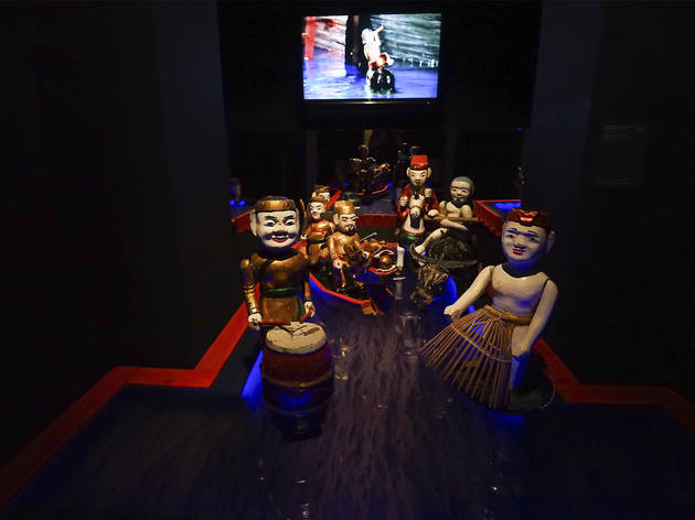 marioneta de água no museu da marioneta