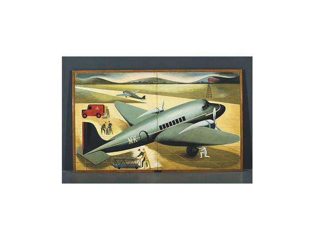 transporte aéreo de maria keil do amaral no museu das comunicações