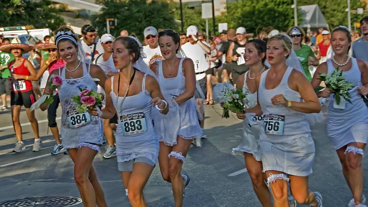 Runaway brides at Keep Austin Weird Fest