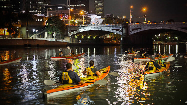 Moonlight kayak tour