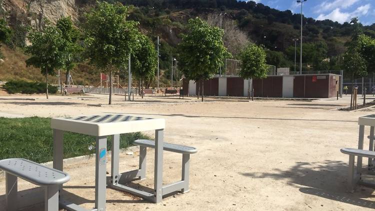 Plaça de les Glòries i Parc del Carmel - Escacs gegants