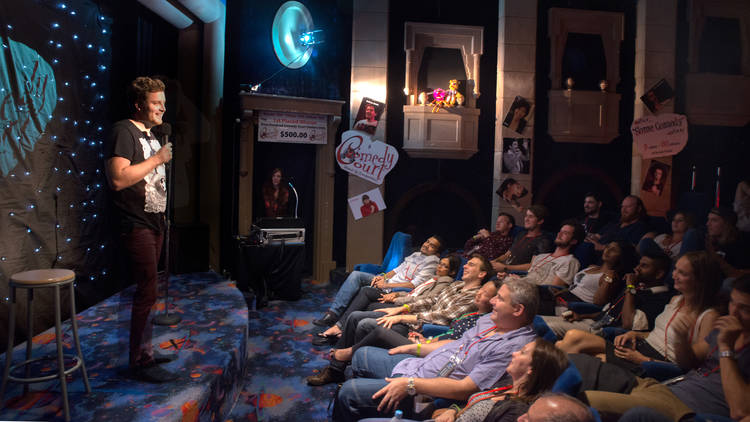 Comedy at Star Bar Bonkerz formerly Comedy Court by promoter Donte Winbush photograph dated 2015 Mar 28 © Time Out Sydney photo credit Kit Baker