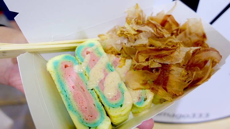 Rainbow Tamagoyaki by Wa!Tamago ($6 for five pieces)