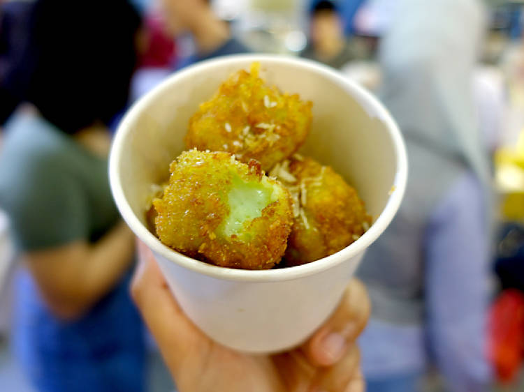 Fried milk bites by Milk Bites ($5 for six pieces)