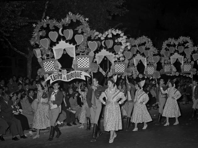 Desfile das marchas populares, marcha de Campo de Ourique, 1955-06 Desfile das marchas populares, marcha de Campo de Ourique, 1955-06