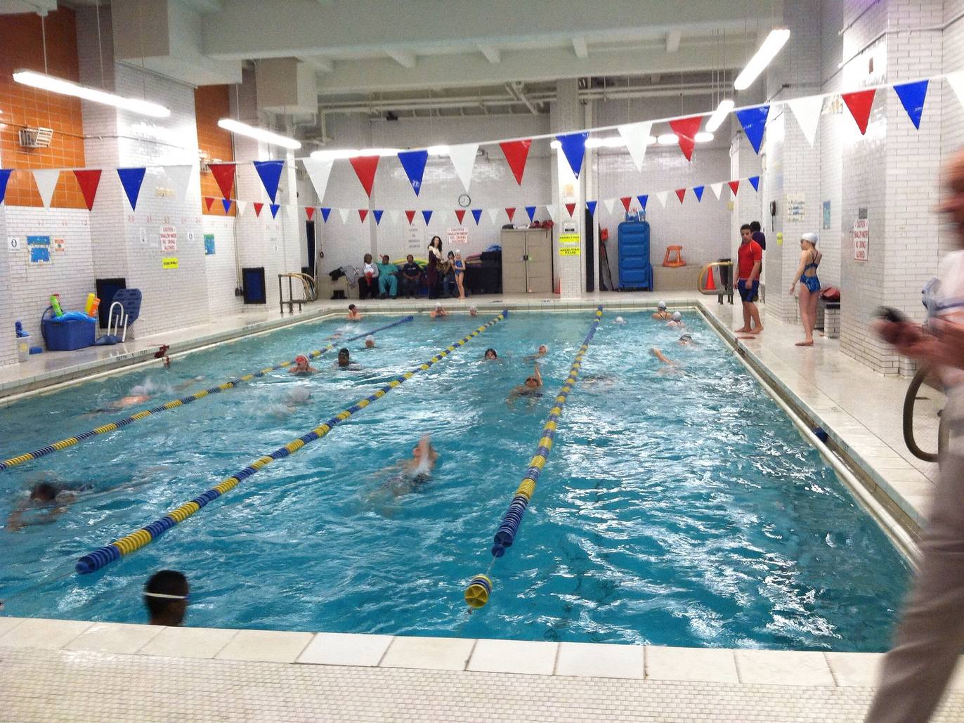 big swimming pool for family