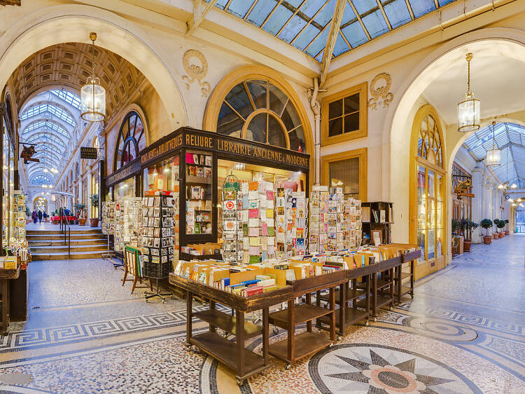 Looking down Galerie Vivienne, one of the passages couverts