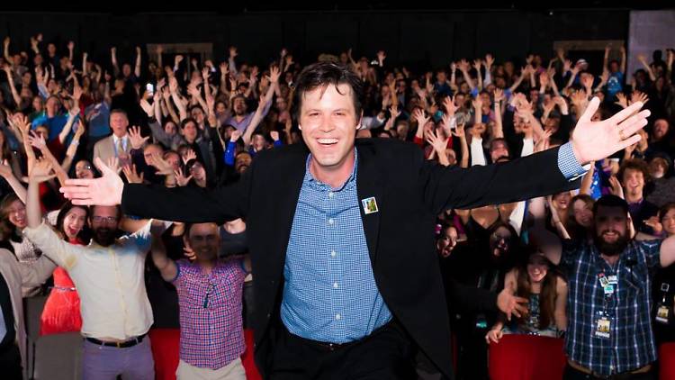 Hollywood Fringe Festival Director Ben Hill at the 2016 festival awards night party and closing ceremony.