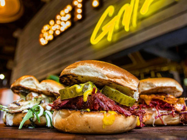 Reuben bagel at Ghetto Grillz, Kerb Camden