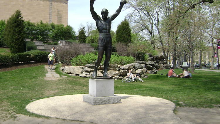 rocky statue