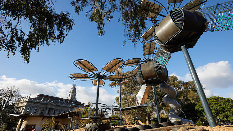 Fitzroy Adventure Playground Cubbies Coal Flowers