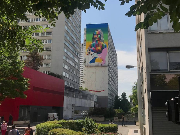 Okuda exporte La Joconde dans le 13e Okuda exporte La Joconde dans le 13e