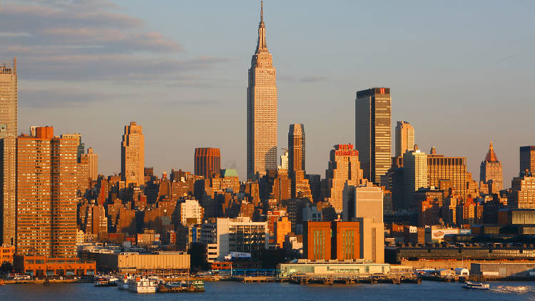 Manhattan skyline from the Lincoln Tunnel