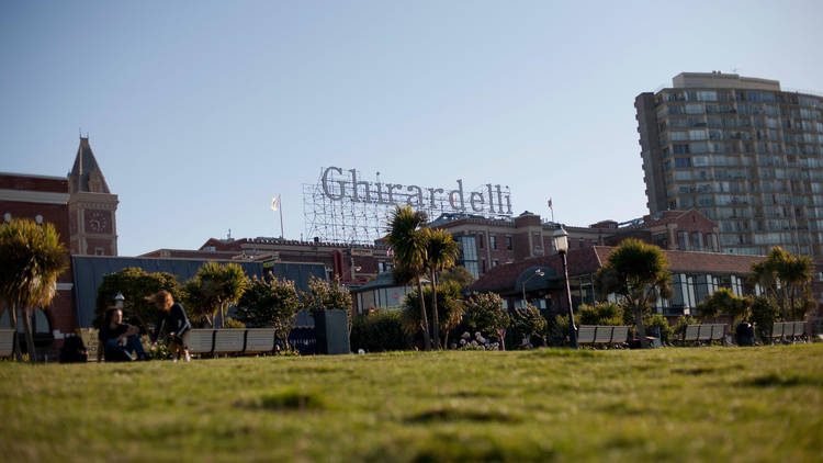 A new beer garden opens in Ghirardelli Square