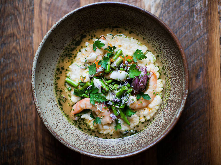 South Carolina: Shrimp and grits at Husk in Charleston