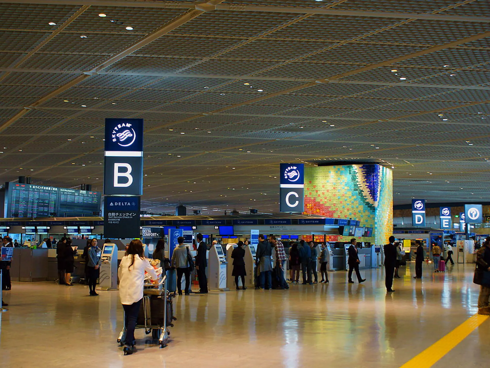 Tokyo Narita Airport terminal interior