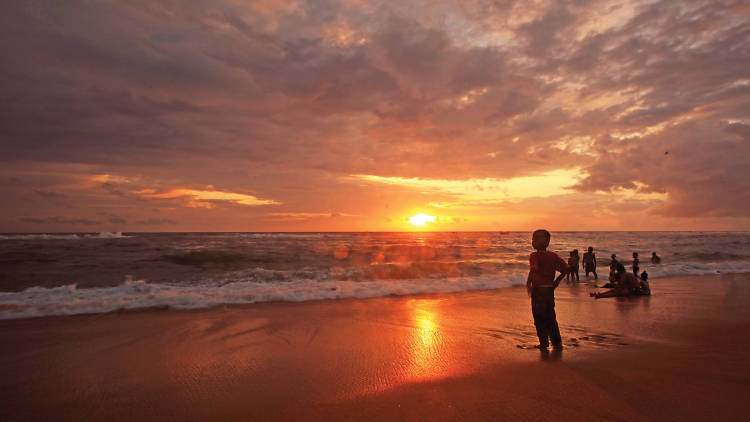 Magical sunsets at Galle Face 