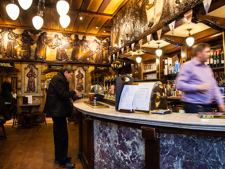 The 1870s in a Friary-themed Nicholson’s pub in Blackfriars