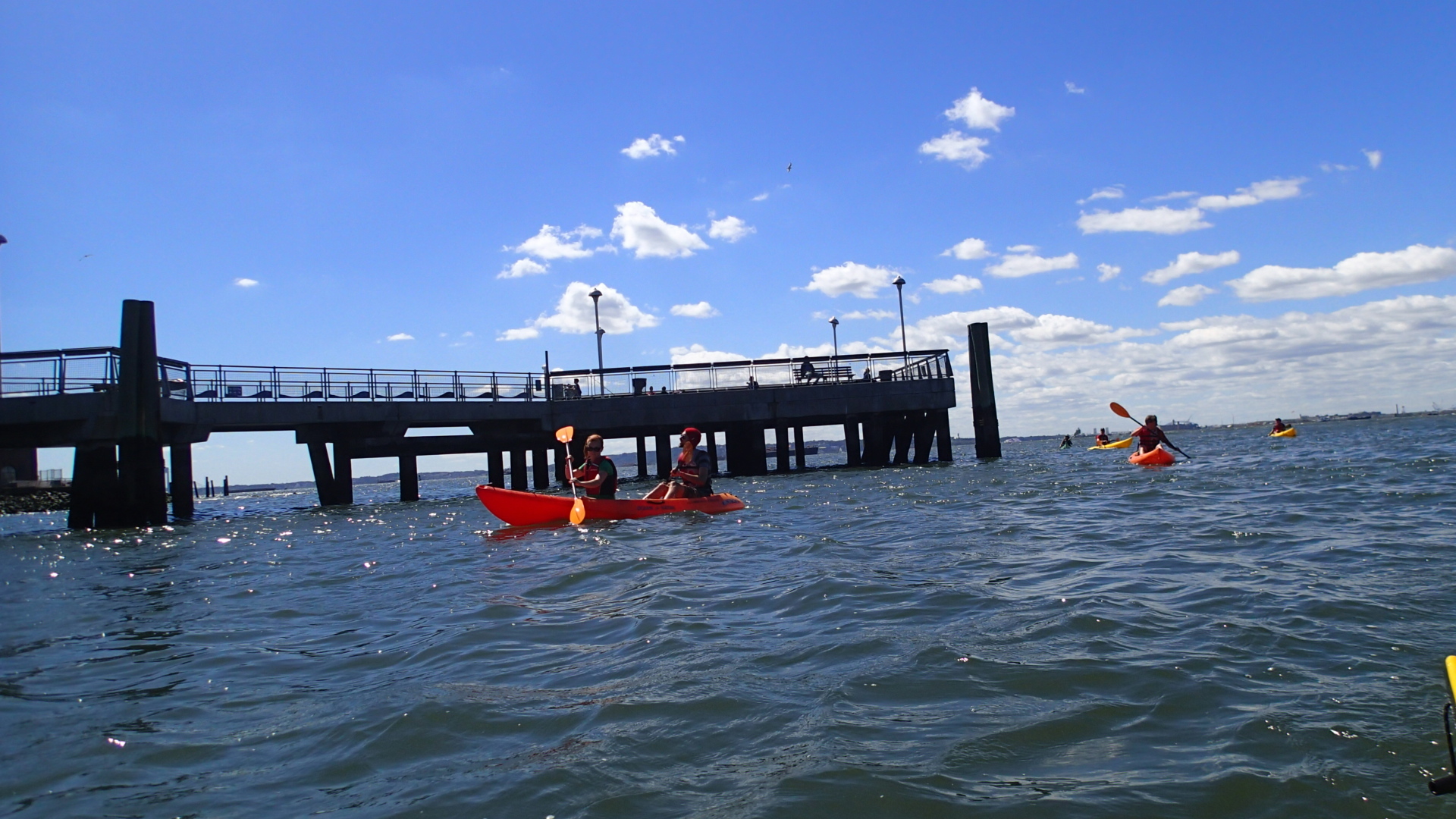 Free kayaking in NYC offering the best views of the city's skyline