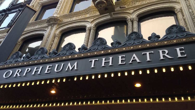 SHN Orpheum Theater front sign