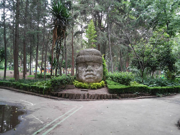Parque Hundido Cabeza olmeda en el Parque Hundido de la colonia Del Valle