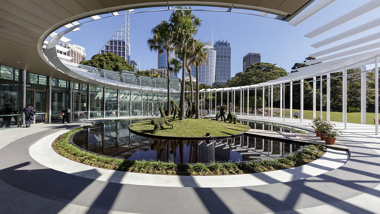 Permanent structure at the Royal Botanic Gardens