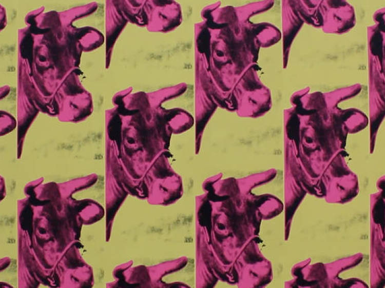 Papel tapiz con motivo de vaca, 1966