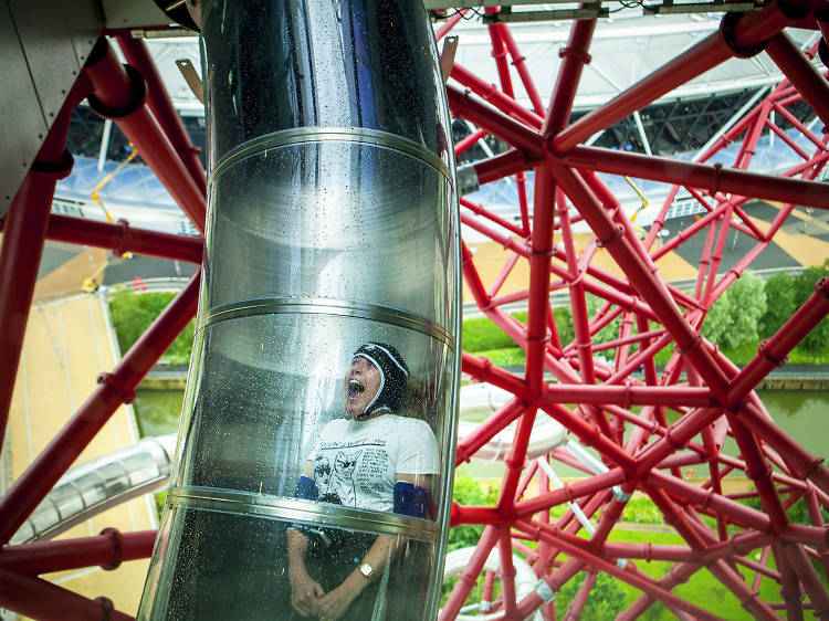 Go wheeeeeeeee! down the world’s highest slide