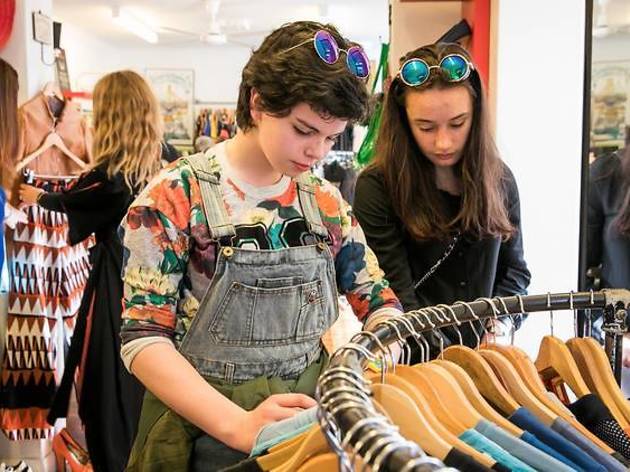 People shopping at Wayside Op Shop