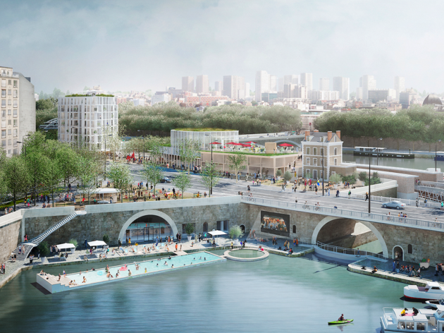Découvrez le nouveau visage de la Seine ! Le site du bassin de l'Arsenal, réalisé par REI Habitat © Weiss, Laisné-roussel - So Il