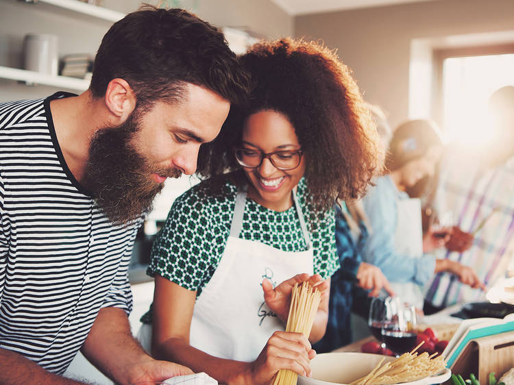 Take a couple’s cooking class at the Institute of Culinary Education