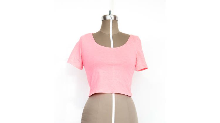 Crop top rosa