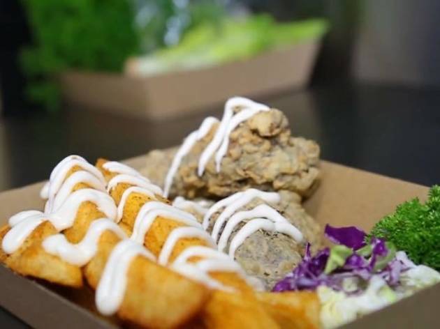 The Real Jerk food truck fried chicken The Real Jerk food truck fried chicken