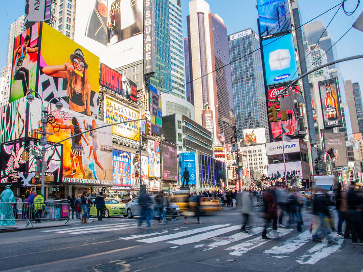 We tested out tips for calming down in the middle of Times Square