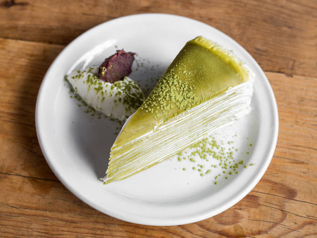 Mil crepas de matcha e MOG Bistro Mil crepas de matcha e MOG Bistro