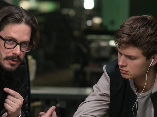 Edgar Wright directing Baby Driver Edgar Wright directing Baby Driver
