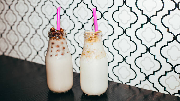 Spiked Cereal Milk at Nighthawk Breakfast Bar