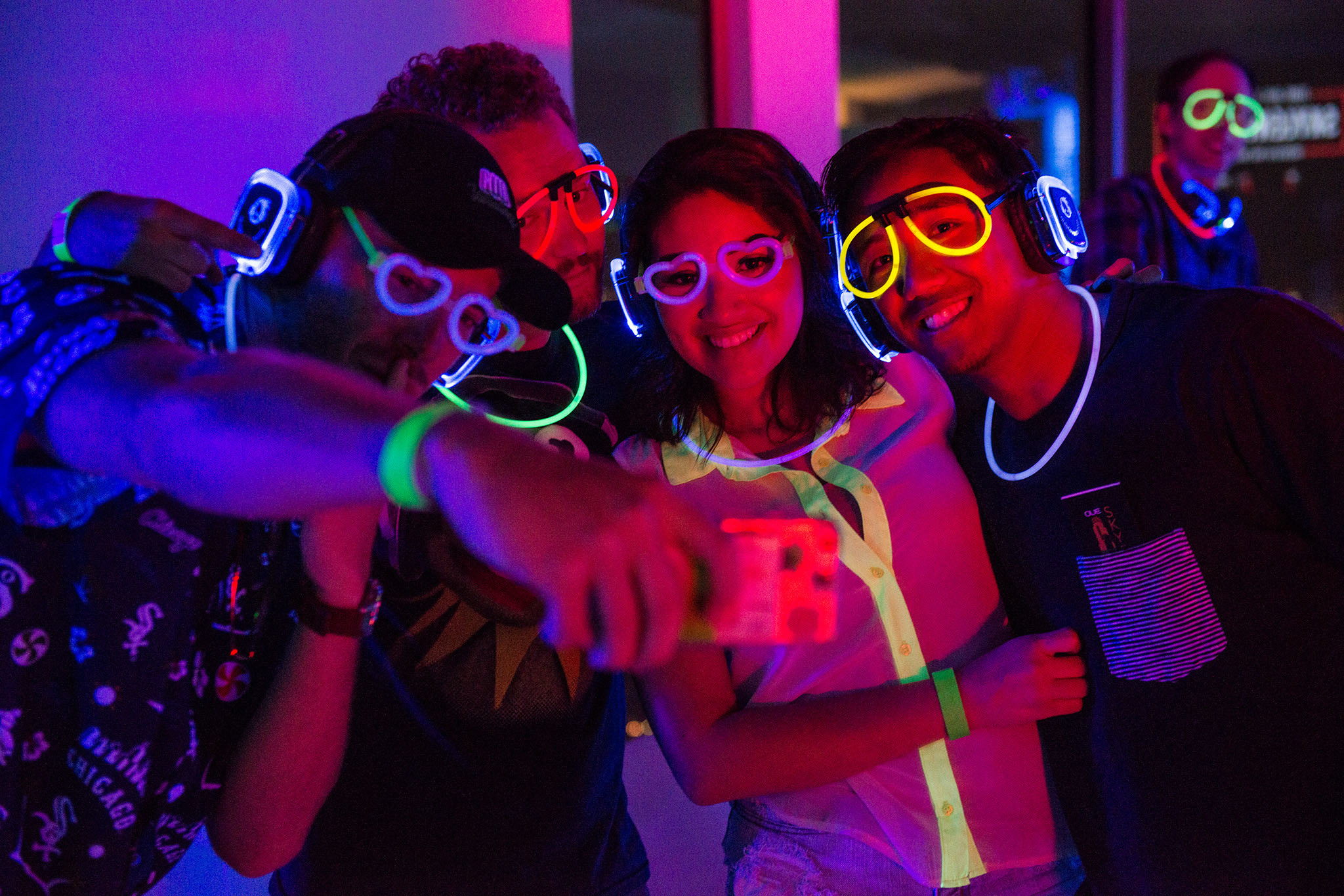 All of the glow-in-the-dark fun from Skylent Disco