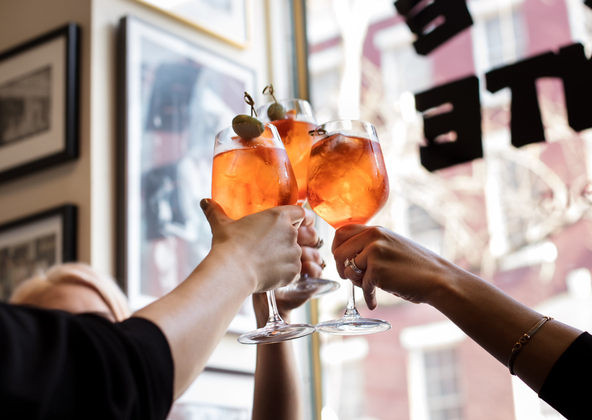 Aperol spritz at Dante