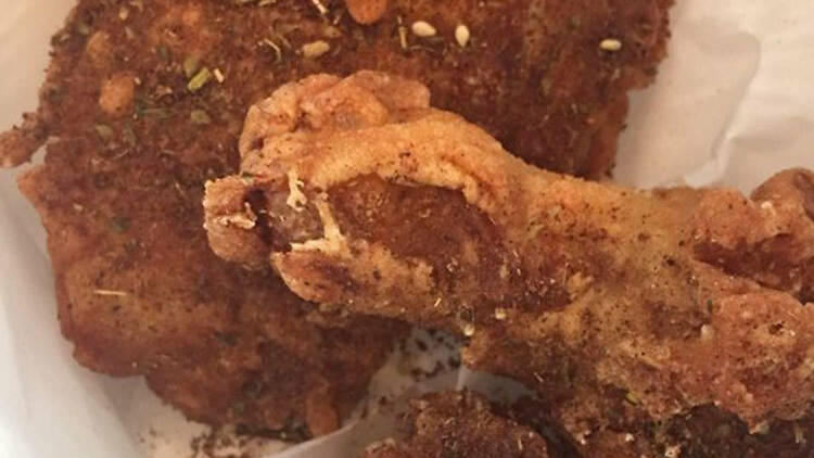 Twice-fried chicken wings at Federal Donuts