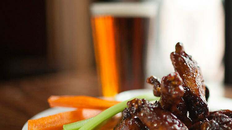 Chicken wings at Franky Bradley’s in Philadelphia