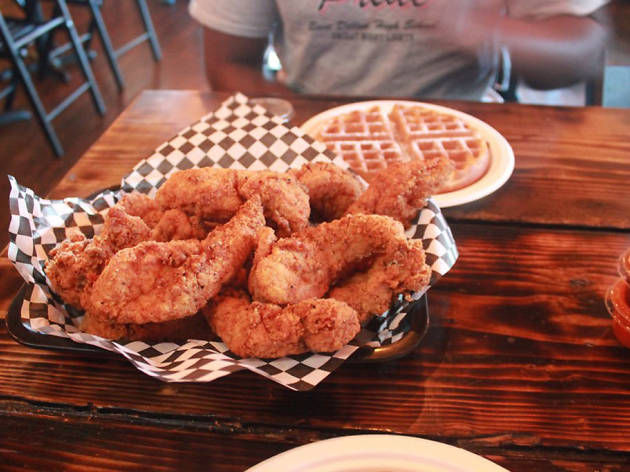 Breaded wings at Nate’s Wings and Waffles Breaded wings at Nate’s Wings and Waffles