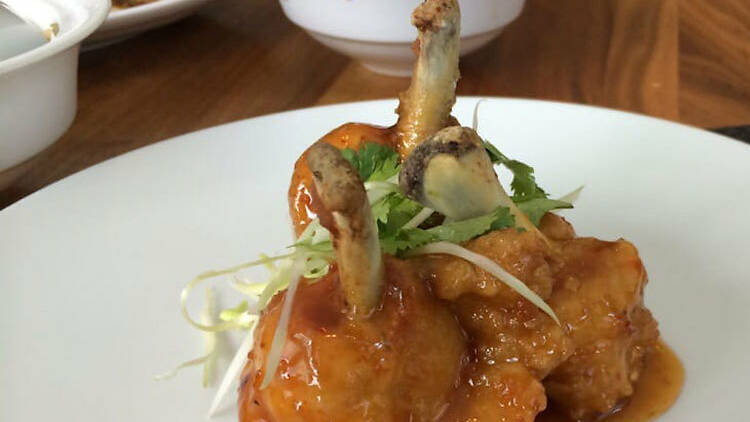 General Tso’s chicken wings at The Source in Washington, D.C.